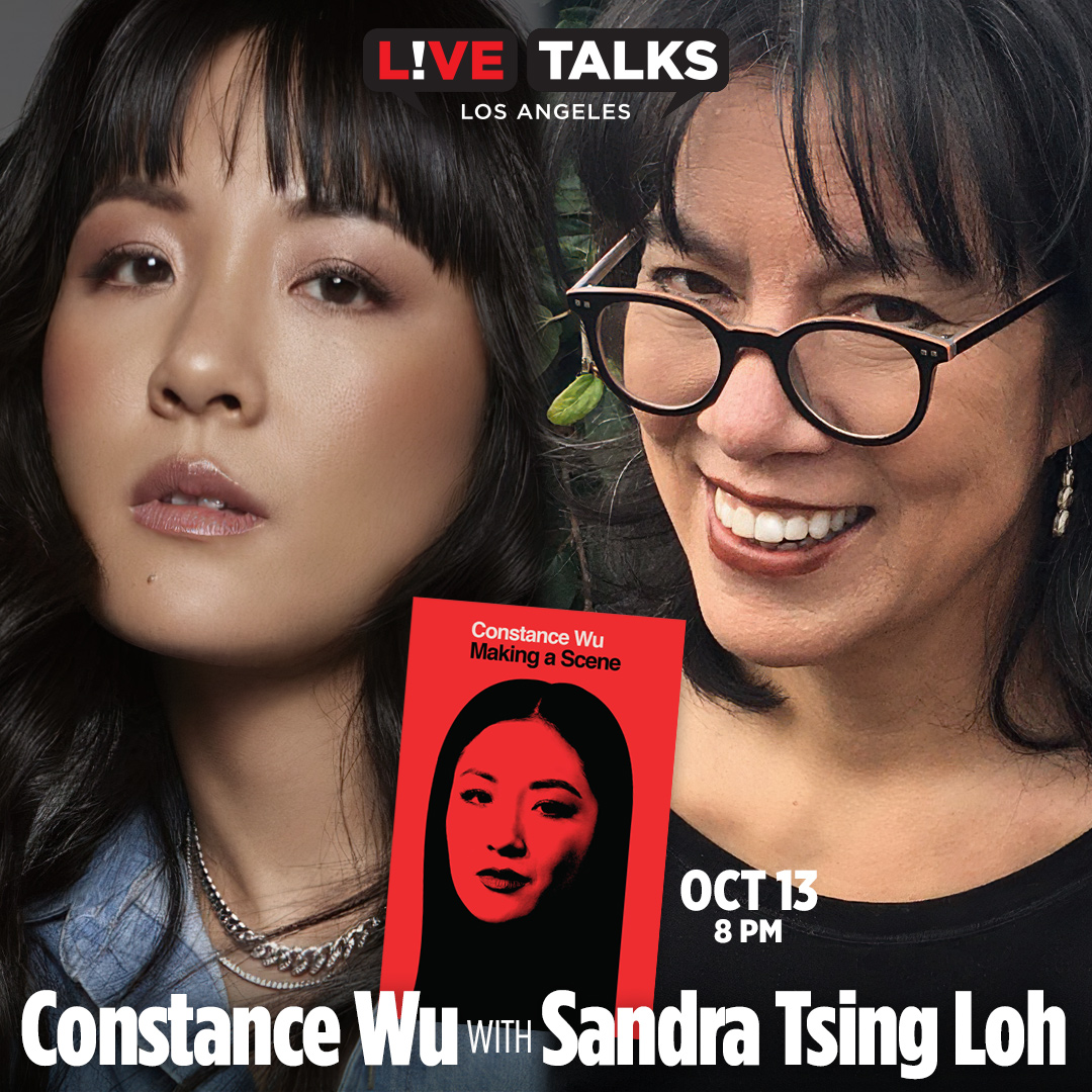 LiveTalksLA's tweet photo. Tomorrow, Oct 13!
@ConstanceWu in convo with @SandraTsingLoh  discussing her memoir, "Making a Scene"
https://t.co/dN1uIdgbTZ 

at #MossTheatre at @NewRoadsK12 

@ScribnerBooks https://t.co/tAA2L2jvde