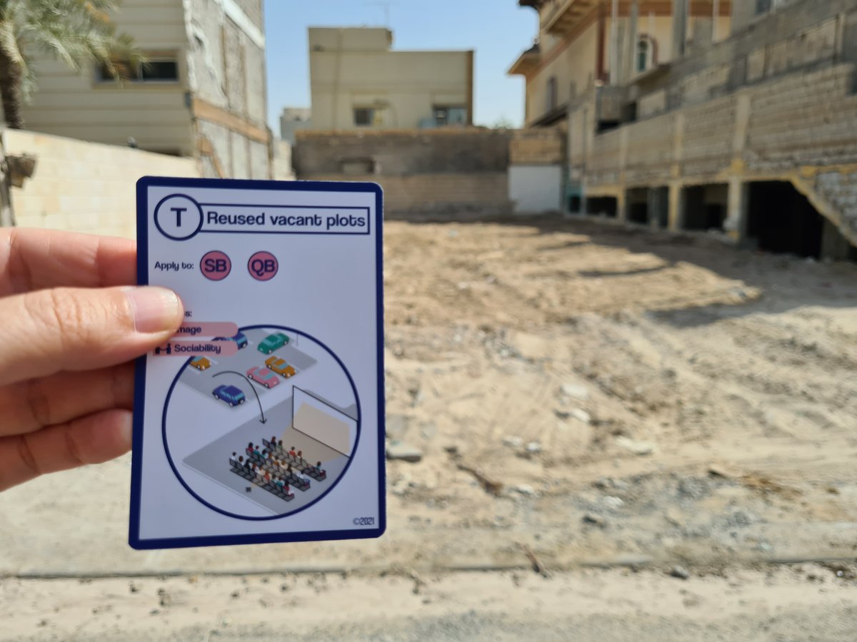 Vacant plots are part of Kuwait's urban landscape but they could be used in different ways. We created a game of cards to highlight opportunities for public space in Kuwait. #kuwaitscapes. With @a_alragam, @AlshalfanS,  @TanushreeA.
