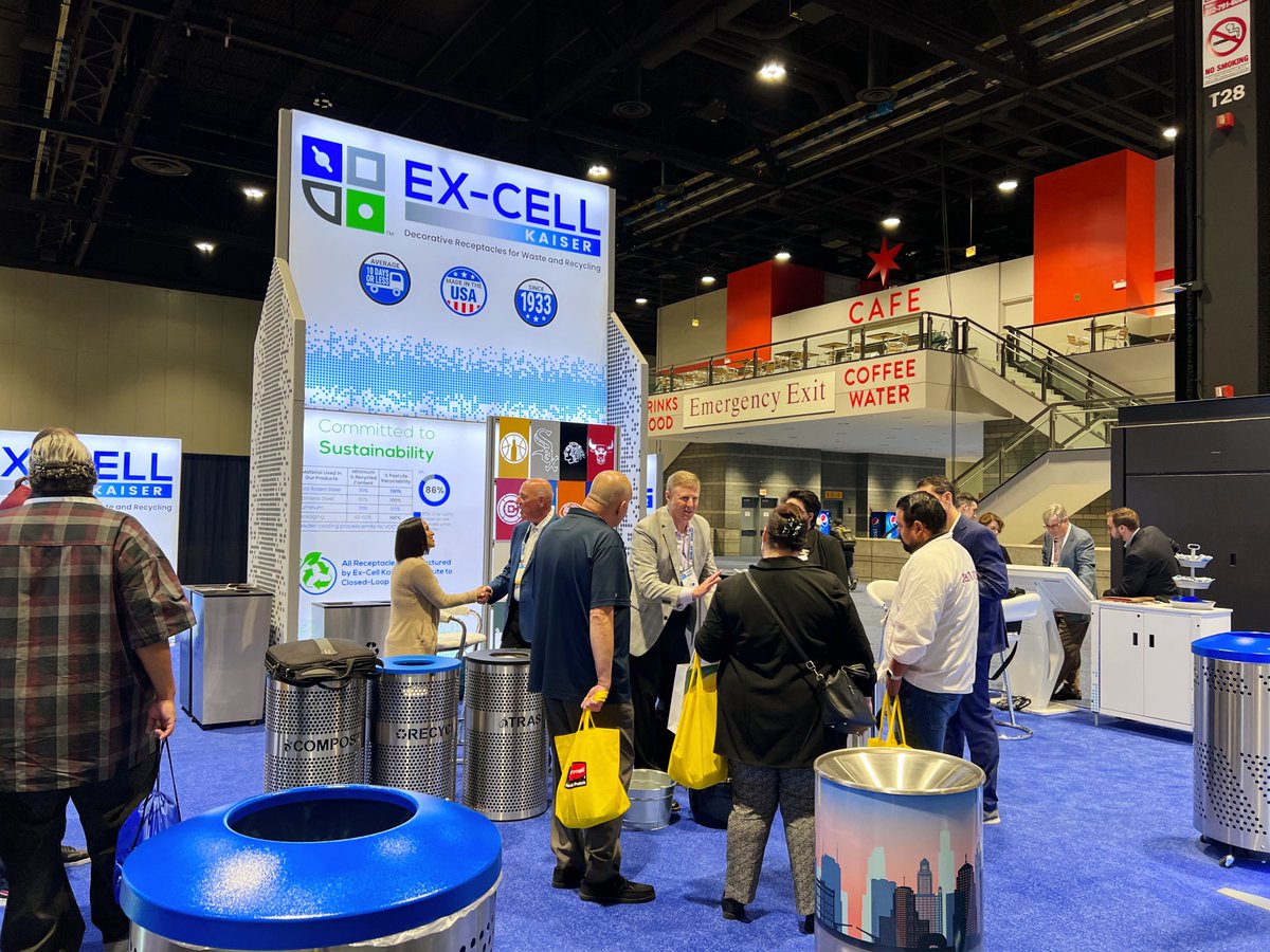 ExCellKaiser's tweet photo. ISSA Day 2 we are ready for you! If you haven’t had the chance, stop by booth #2460 to chat with our professionals and discover #waste and #recycling solutions you didn’t know you were missing… 

ISSA Show North America @ISSAShowNA https://t.co/KB6GuPE7do