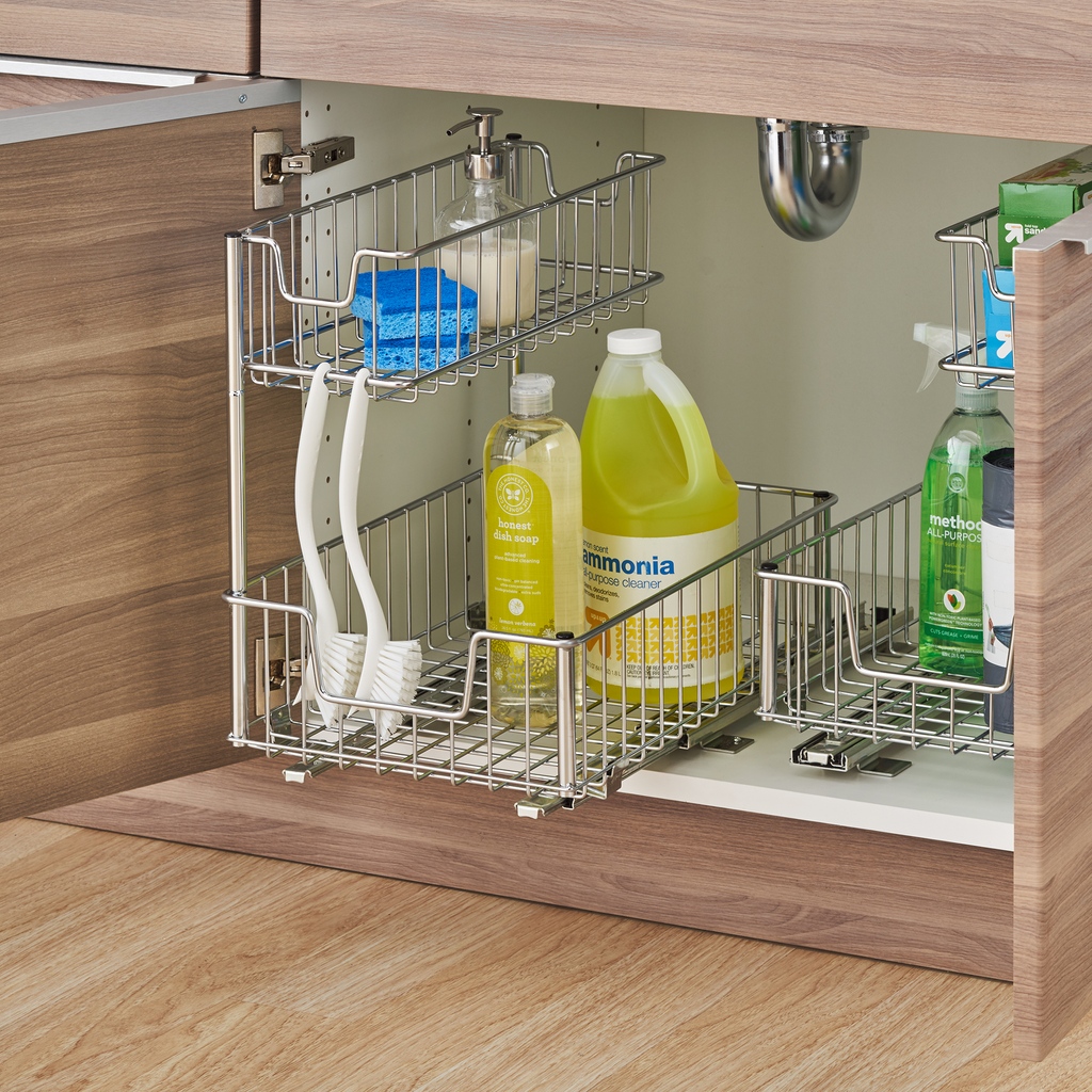 TrinityInternat's tweet image. aving the day to hold your cleaning supplies, bathroom essentials or your toiletries - the sliding under sink organizer offers convenience, accessibility, and visibility to all your items. ⁠
bit.ly/3C57QBQ
#bathroomorganization #kitchenorganization #kitchendeclutter