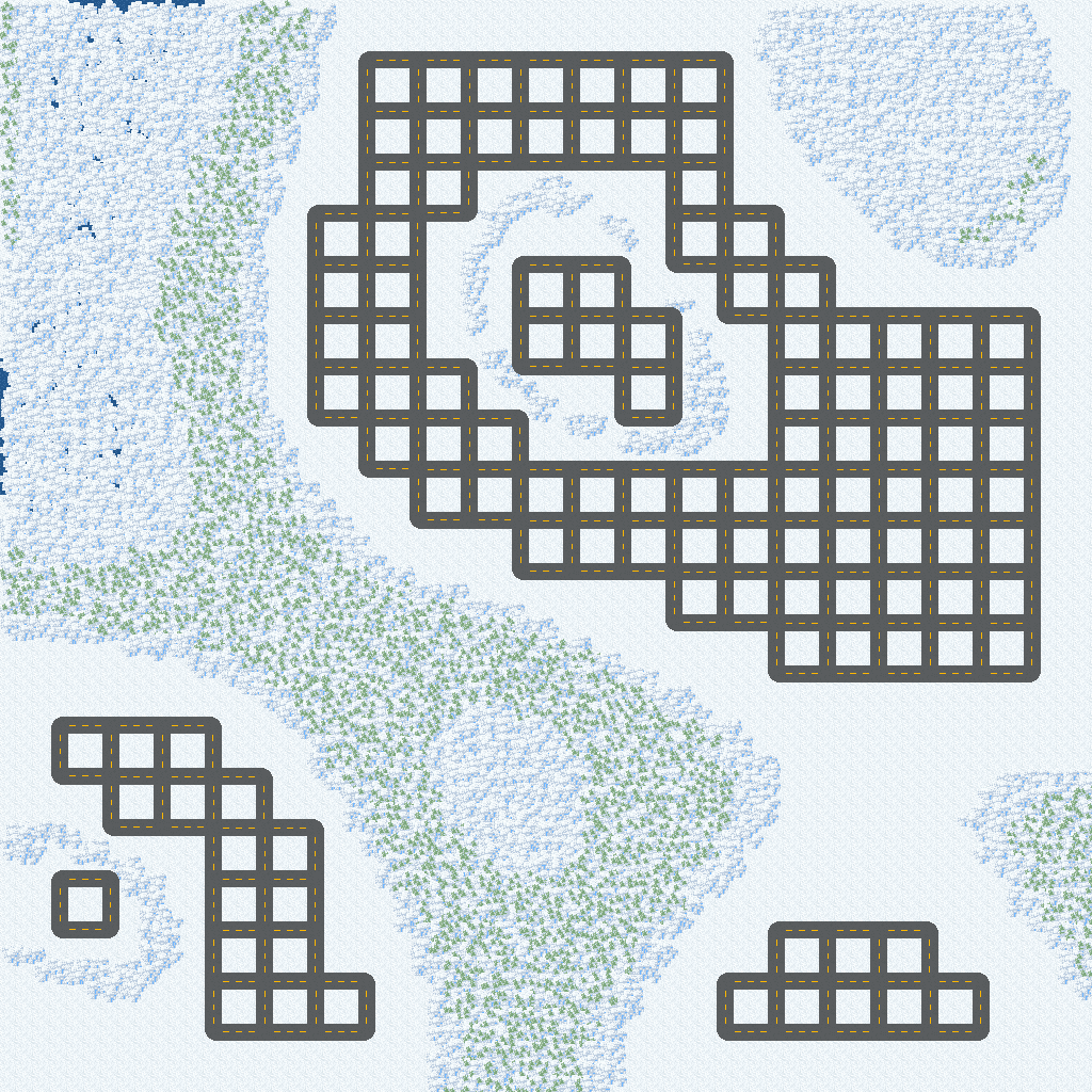 Town map progress update.

#faketown #glacier #Polygon