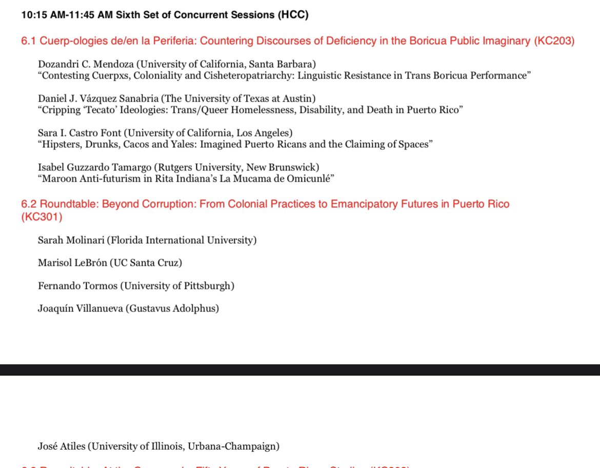 SarahMolinari's tweet image. So looking forward to #PRSA2022! 

I’ll be presenting on the @CentroPR special issue on Corruption-how disaster aid evals reveal assumptions about fraud and property legibility-and w/ my fabulous reading group on our methods/practices of collective care and thinking 🇵🇷 futures.