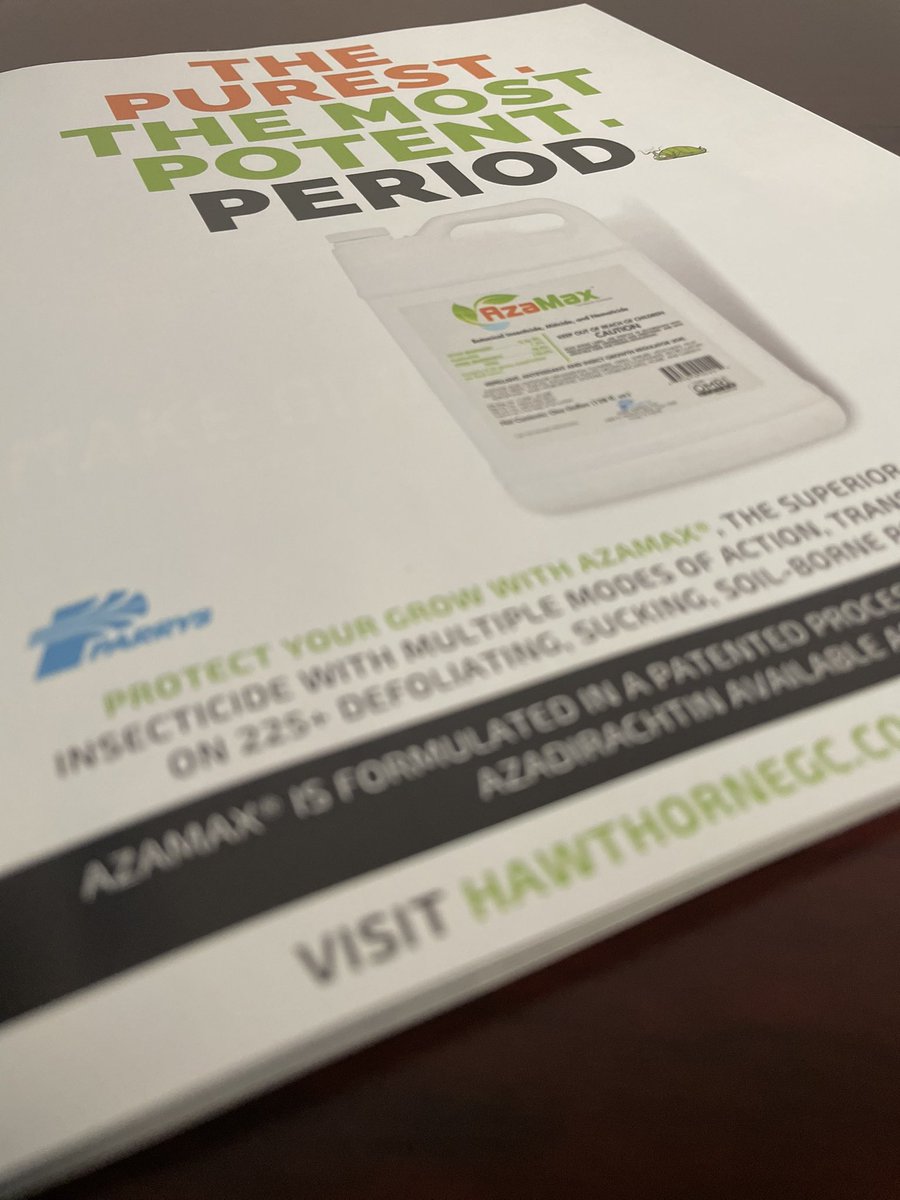 ParryAmerica's tweet photo. The Purest. The Most Potent. Period. 

Available exclusively @Hawthorne_Co 

 #AzaMax #goBIO #organicgardening #IPM #ParryAmerica https://t.co/eaeASizxAt