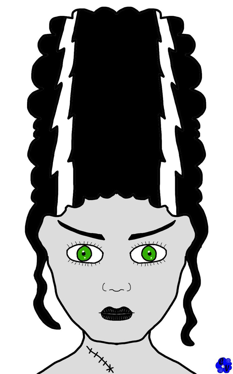 CloudValentino's tweet photo. #Cloudtober Art Day 12
The Bride of Frankenstein https://t.co/t3kZaOvnf4