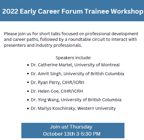 CIHR_ICRH's tweet photo. 1/2 #ICRH is supporting the Early Career Researcher and Trainee Symposium at the Canadian Lipid and Vascular Summit on October 13. https://t.co/dZRULPuPdp @CSATVB_SCATBV https://t.co/fDj1ipIBqI