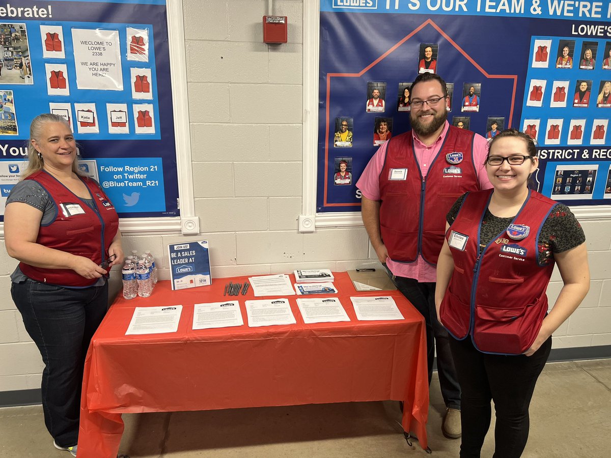We're Hiring !!! Come be a sales leader at Lowes !! We have open interviews today at our Western Hills location, store #2338 from 10am-7pm!!! <a href="/NickGabel2338/">Nick Gabel</a> <a href="/NickPompilio/">Nick Pompilio</a> <a href="/NXeloures/">Nikki Xeloures</a> <a href="/shanejthompson/">Shane Thompson</a>