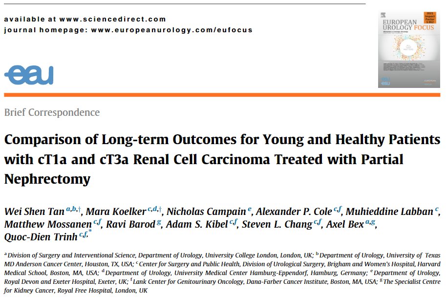 #Twittorial
Ever thought about whether is was safe to do a partial nephrectomy on a cT3 small renal mass? 

We attempted to test this hypothesis using the NCBD in our recent publication in <a href="/EurUrolFocus/">Eur Urol Focus</a> 

authors.elsevier.com/c/1fvCS8Yy0LMy…

#kidneycancer
#MedTwitter 
#UroSoMe