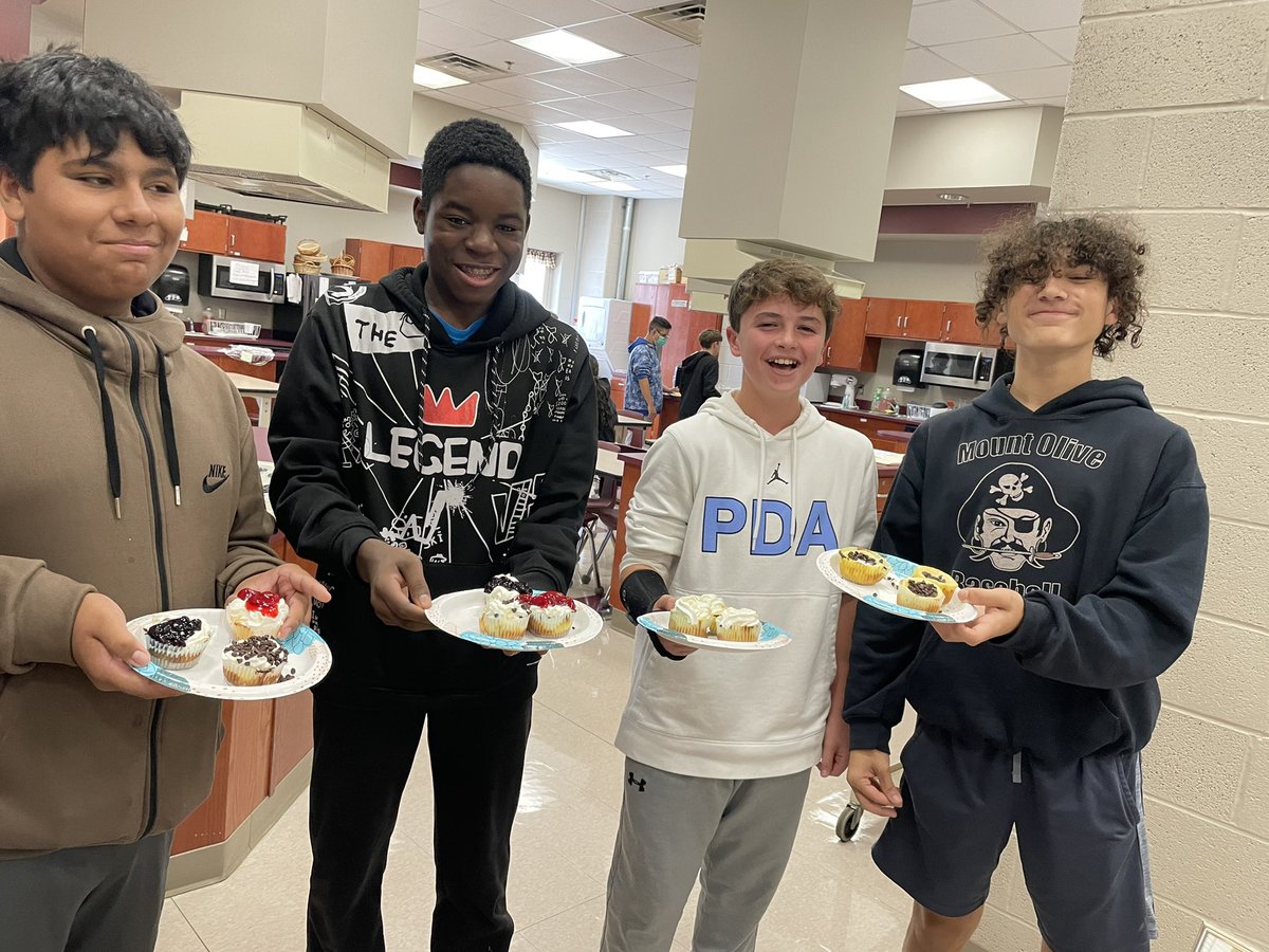 Mini Cheesecakes in Bake Shop today! <a href="/DBieryPhysics/">Don Biery</a> <a href="/RebeccaKreider/">Dr. Rebecca W. Kreider</a> <a href="/kramer_MOMS/">James Kramer</a> <a href="/mtolivemiddle/">Mt. Olive Middle School</a>