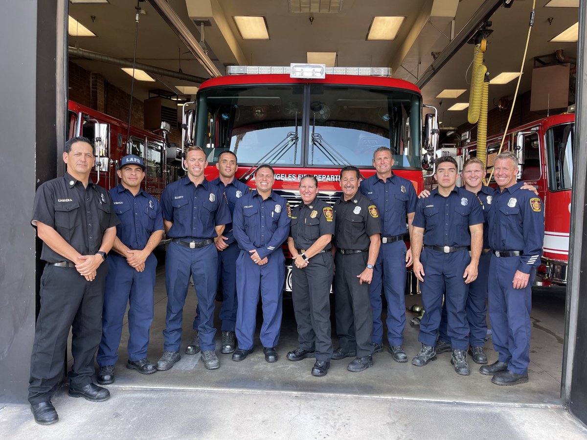 Members at #LAFD Fire Station 29 in ⁦<a href="/LAFDcentral/">LAFD Central</a>⁩ welcomed me for a robust conversation. Everyday, I am grateful all of our members continue to provide exceptional care to the communities we serve. #fireservice