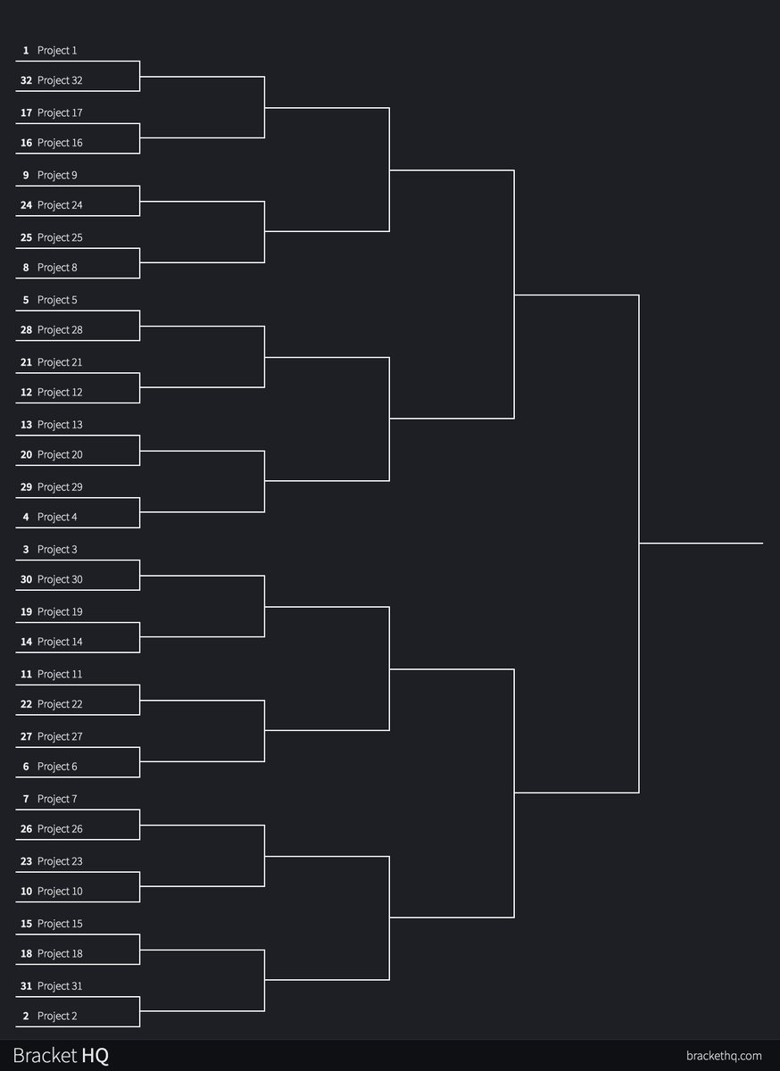 Who are the top 32 projects that raid? Going to do something fun in the next few days👀 Drop comments who deserves to be on the bracket