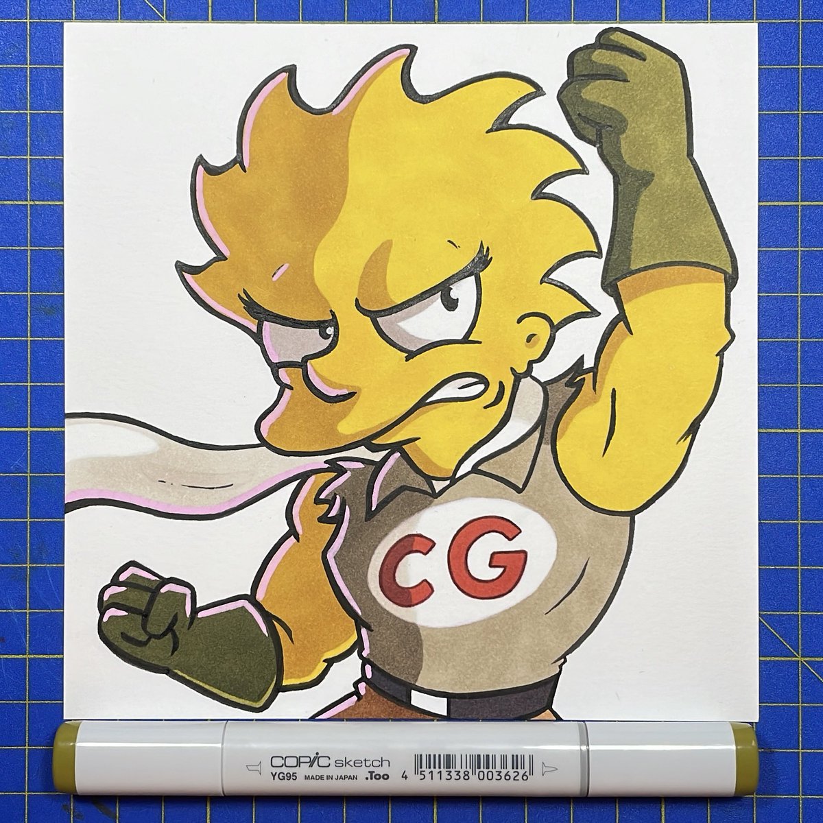iiinky_'s tweet photo. 6. Lisa Simpson #clobbergirl #lisasimpson #inkhomer #simpsons https://t.co/Dvix1IW4IX