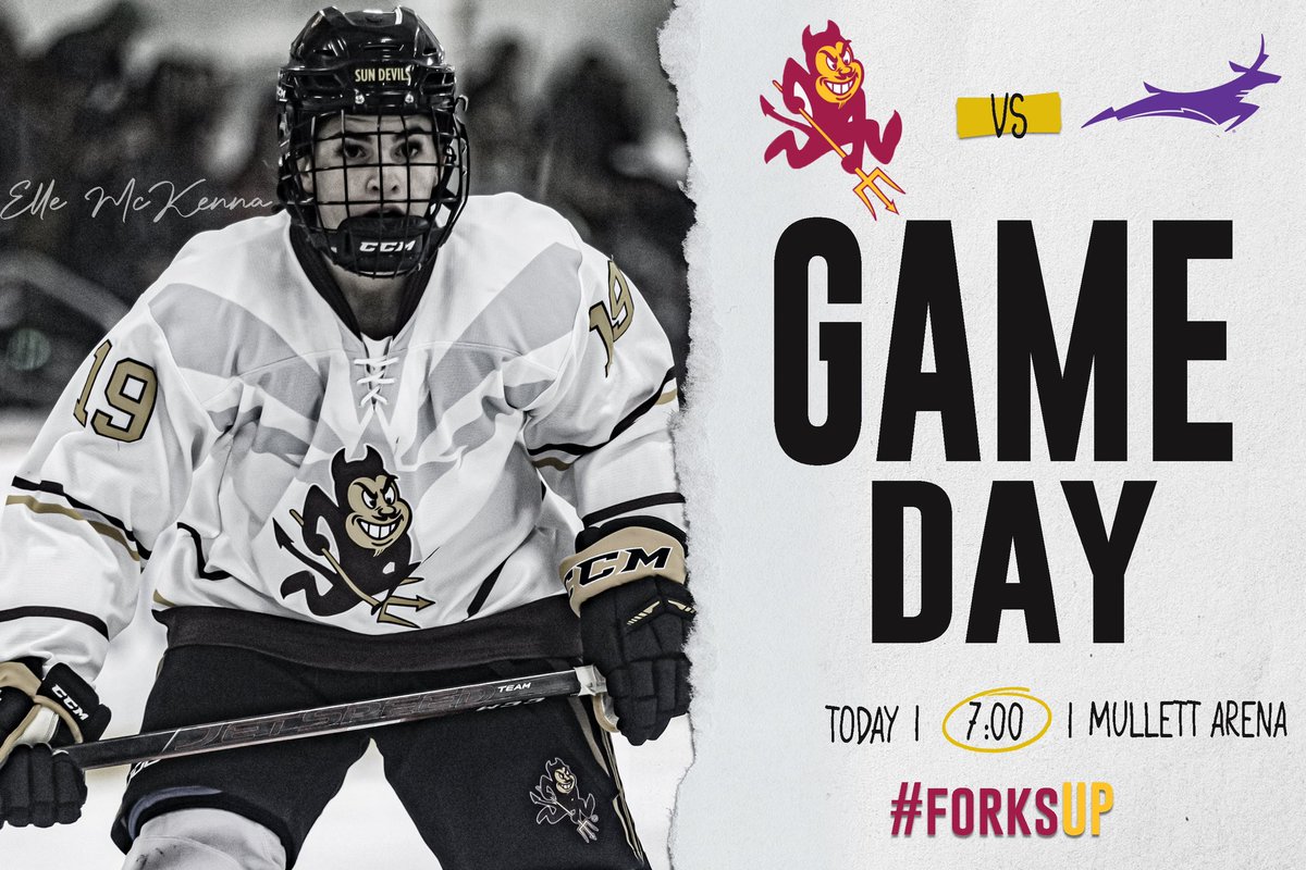GAME DAY!😈 Todays the day we play in <a href="/MullettArena/">Mullett Arena</a> for the first time! You can watch the game live at pac-12.com/mens-ice-hocke…