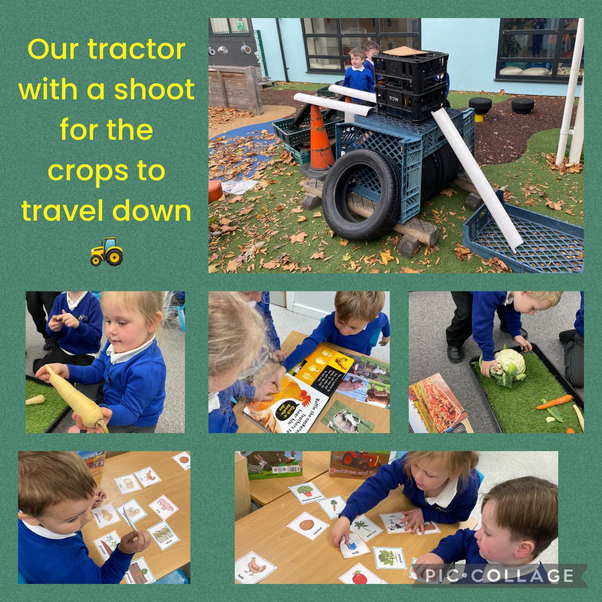crookesbroom's tweet photo. Reception children loved using their #FarmInABox from @CountryTrust to find out about different farm animals and what foods we can get from the farm. We’re very much looking forward to tasting some of this food soon! https://t.co/6yHou0r7rt