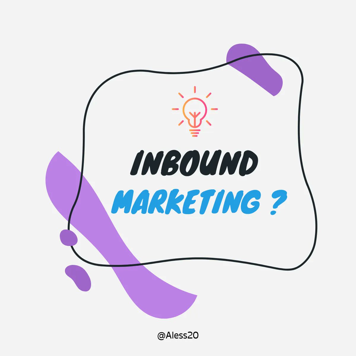 alesstwenty's tweet photo. ’Inbound Marketing” se définit aussi avec le terme de “Marketing entrant”. 
Il s’agit de faire venir à soi des clients potentiels en diffusant du contenu ciblé qui répond à ses attentes et des problématiques. 

#reseauxsociaux #marketingclient #entreprenariat https://t.co/Ph1bJCzBYf
