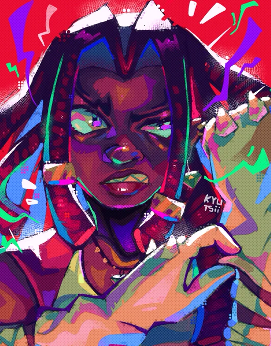 This Wednesday we're featuring digital illustrator . Their bright and bold fan art caught our eye and we just had to know more about the mind behind the    