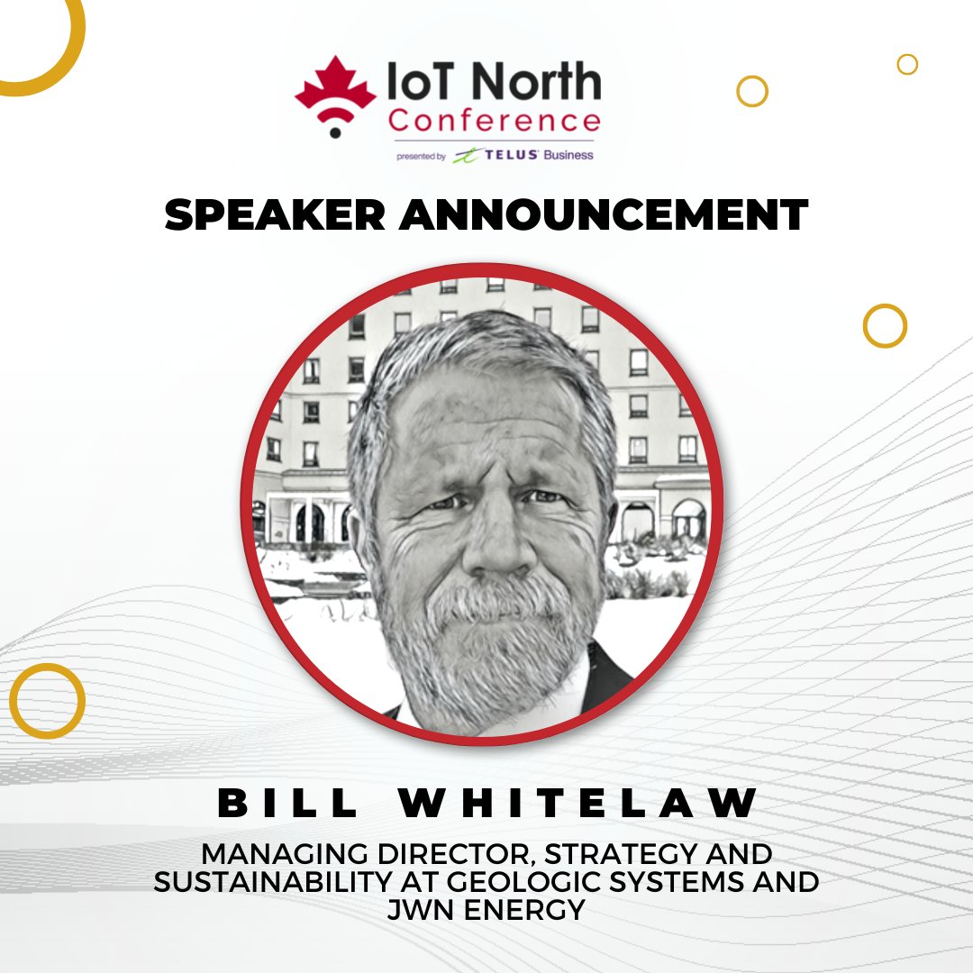 IoT North Conference (@iotnorthconnect) on Twitter photo 🎤 Bill Whitelaw, Managing Director, Strategy and Sustainability at <a href="/geoLOGICsystems/">geoLOGIC systems ltd</a> will be joining us on Nov 15-16!
Bill will join other experts at the Panel Discussion "The Perfect Match: ESG and Digital Transformation."
Learn more about Bill:
iotnorthconference.ca/speakers-bill-… 🎤 Bill Whitelaw, Managing Director, Strategy and Sustainability at <a href="/geoLOGICsystems/">geoLOGIC systems ltd</a> will be joining us on Nov 15-16!
Bill will join other experts at the Panel Discussion "The Perfect Match: ESG and Digital Transformation."
Learn more about Bill:
iotnorthconference.ca/speakers-bill-…