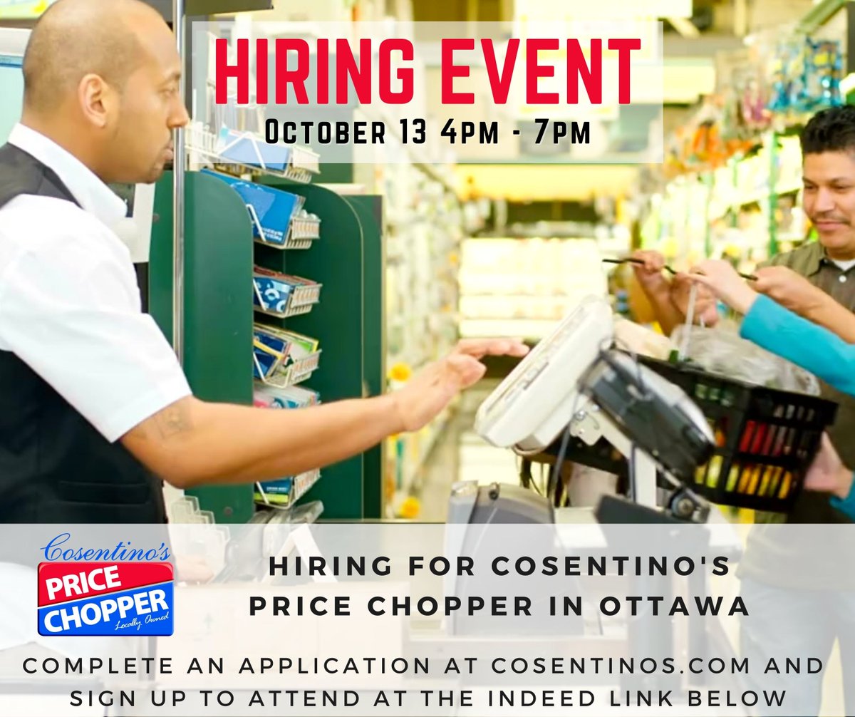 OttawaPriceChpr's tweet photo. #HiringEvent

📅 10/13/22
⏰4pm-7pm
📍 120 East 19th Street Ottawa, KS 66067 https://t.co/DYVRawGwml