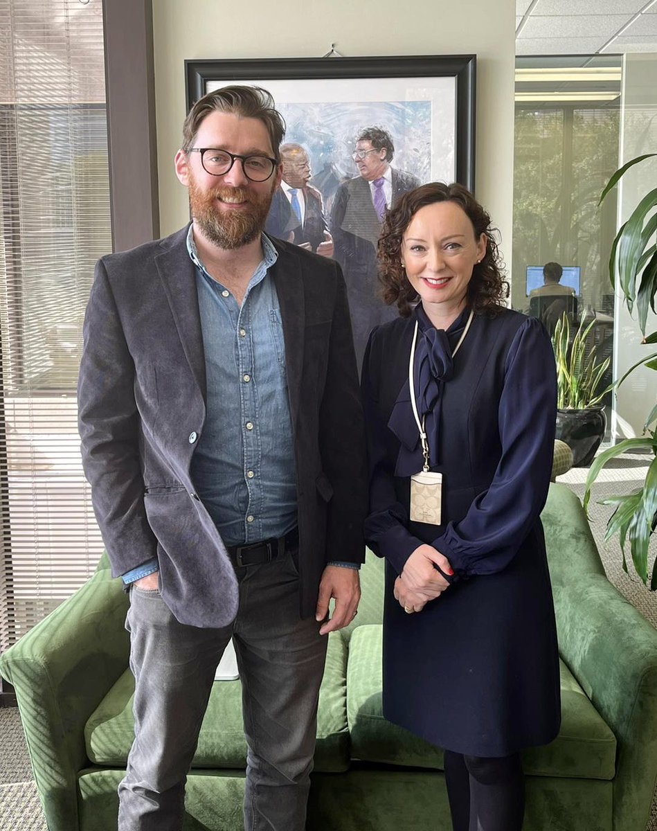 IrelandAtlanta's tweet photo. Fantastic to meet and chat with accomplished Artistic Director Matt Torney who is originally from Belfast and now settled in Atlanta with @TheatOutfit after years in NY and DC. We look forward to seeing future programming and developments in this wonderful city! https://t.co/cIOIxvceNp