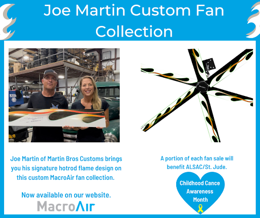 MacroAir and Martin Bros Customs have teamed up to bring you one hot fan for one cool cause! A portion of each fan sale will go towards St. Jude! hubs.li/Q01p5VNR0