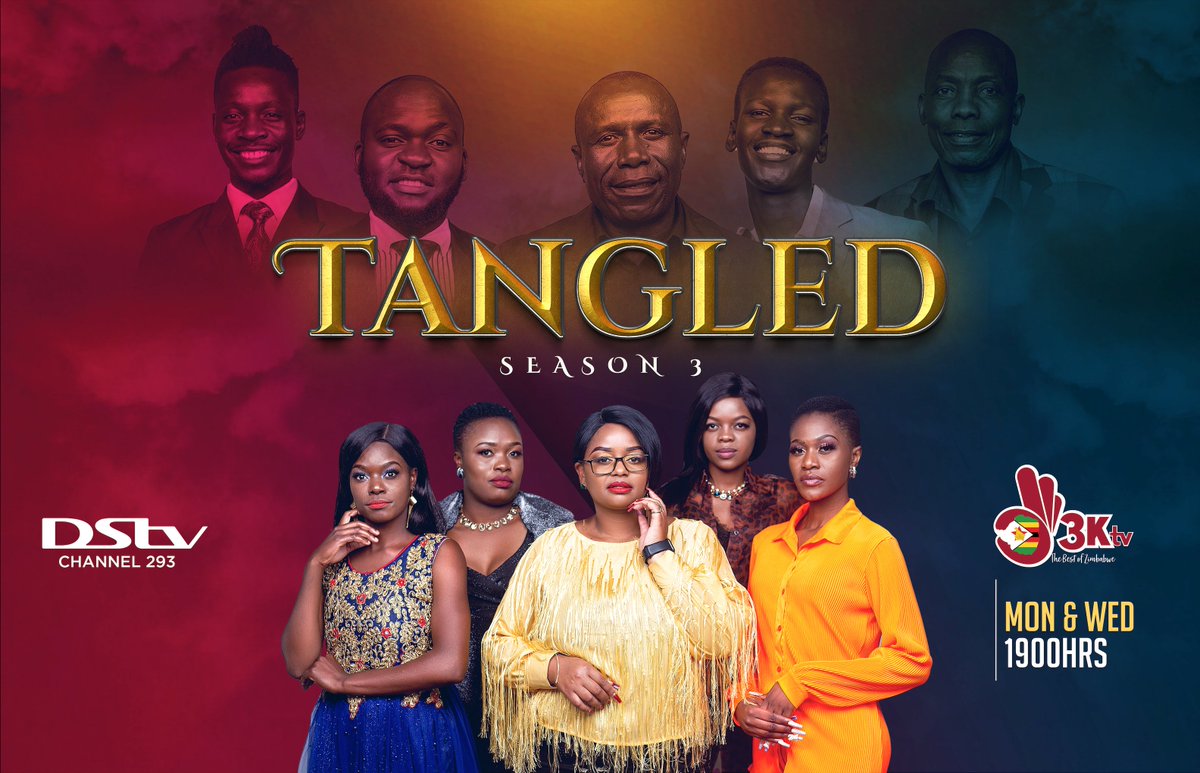 3KtvZim's tweet photo. Happening Now!!!!
#TangledS3 is on @3KtvZim #DStv293 now from 19:00 to 19:30 CAT. Watch as the drama unfolds. https://t.co/A5l86MLKVY