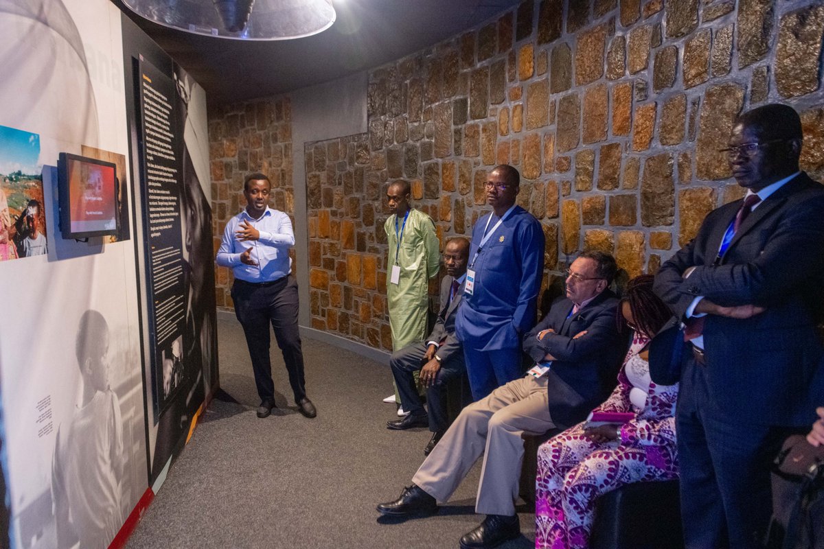 Kigali_Memorial's tweet photo. This week, Secretary Generals of different parliaments, members of Inter-Parliamentary Union visited @Kigali_Memorial to pay respect to victims of the Genocide against the Tutsi and toured memorial exhibits to learn more about the history of Genocide. #IPU145 https://t.co/3RYtLpJVM7