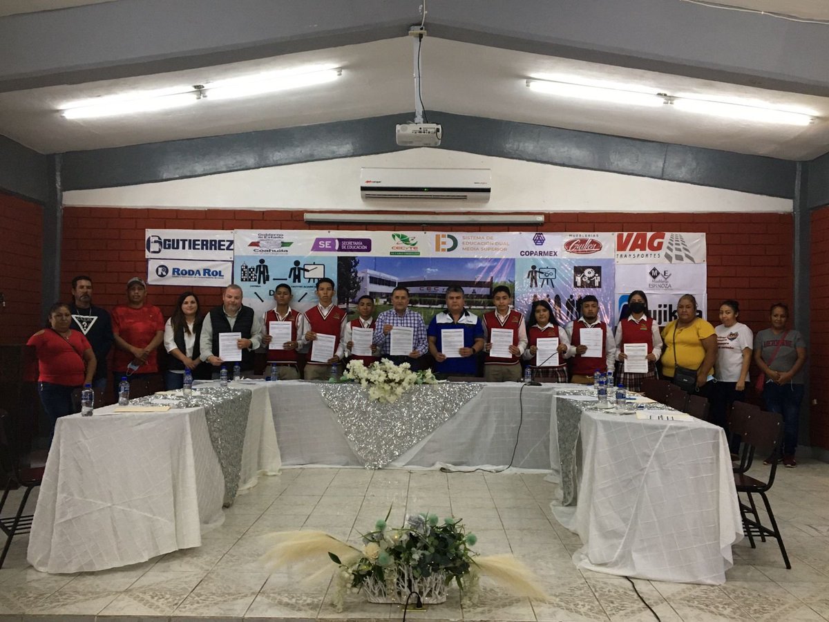 El día de hoy integramos a 7 alumnos a la empresa Fujikura al Sistema de Escalamiento Dual. Con los siete jóvenes cumplimos la meta encomendada por la Dirección General. Seguiremos tocando puertas en las empresas para generar nuevas oportunidades a nuestros alumnos.