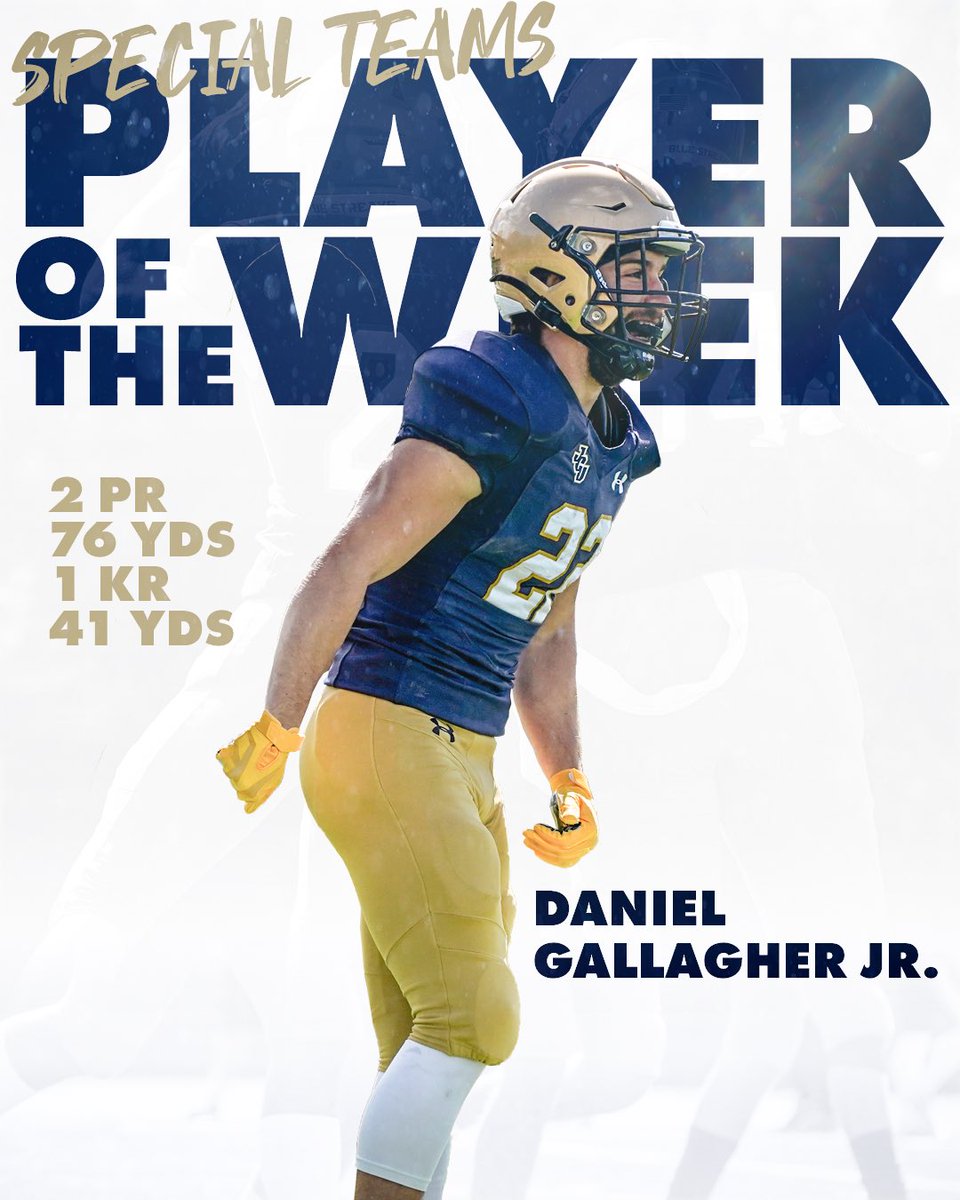 JCUFootball's tweet photo. Danny G, keep it rollin’!!!! #ManOfCarroll https://t.co/PiWPPlwbCE