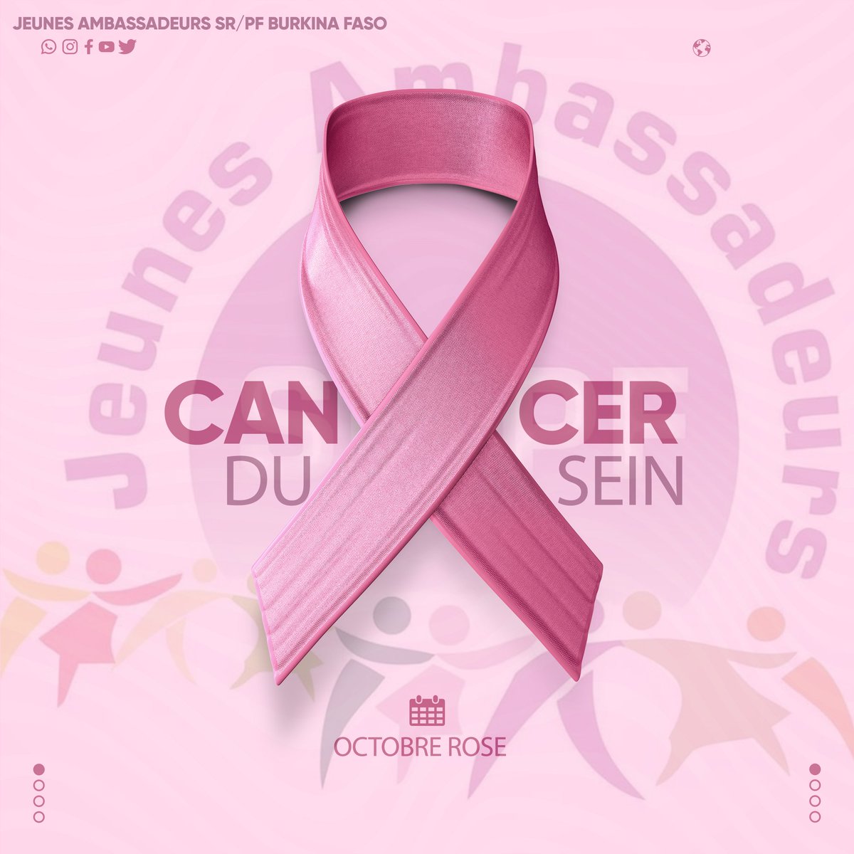 #Octobrerose, on en parle?

Estimé à plus d’1 million de cas/ an, le cancer du sein est le 1er cancer de la femme dans le monde. Aussi, il fait partie des cancers les plus graves avec une mortalité non négligeable, 25/100 femmes sont atteintes de cancer du sein. 
#TousConcernés