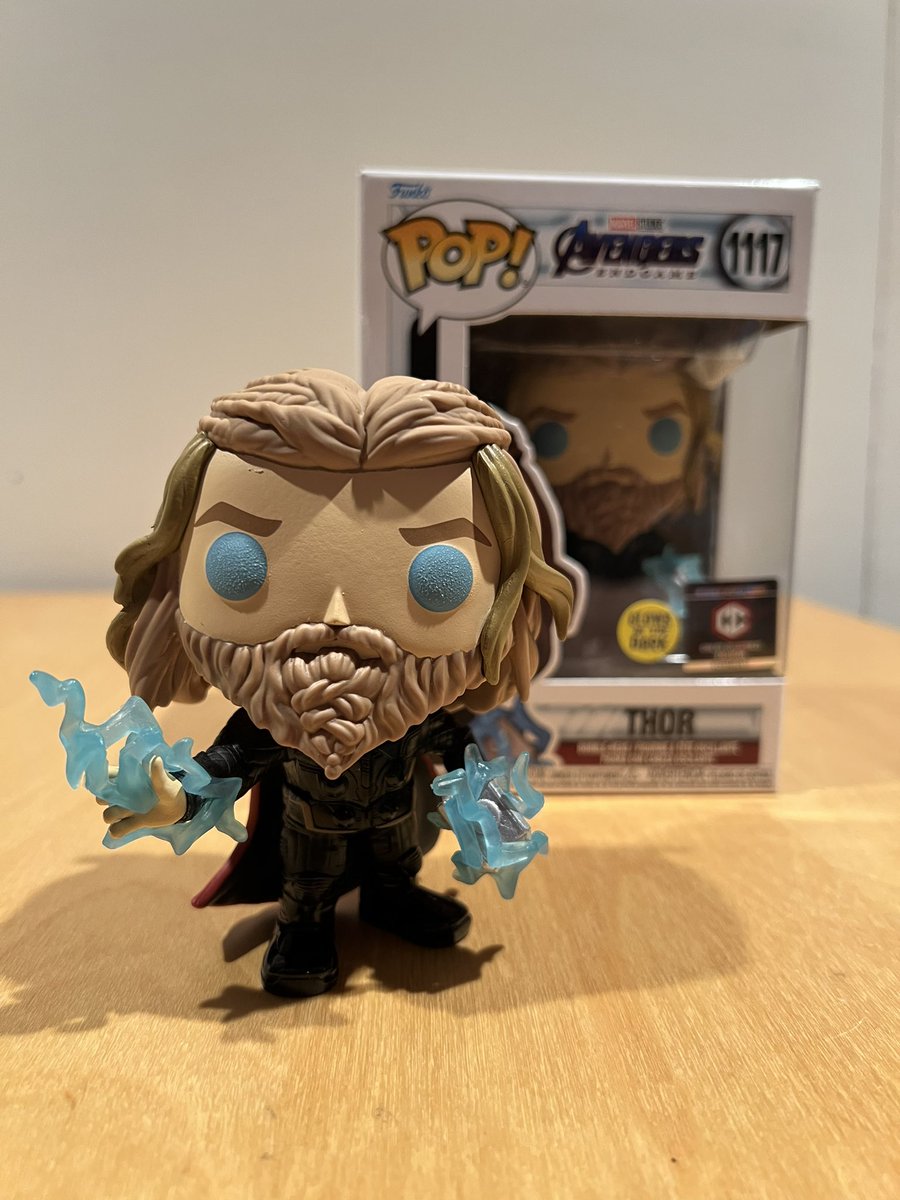 A_J_Roberts's tweet photo. I love Thor 3000! …giveaway! To get to 3000 followers, I’m giving away a GITD Chalice Collectibles exclusive Avengers: Endgame Thor Funko Pop (Pop! Marvel #1117)
To enter, RT + Follow, like this tweet AND my pinned tweet. 
#Giveaway #Funko 
#Thor #ILoveYou3000 https://t.co/L6ixBmCC1p