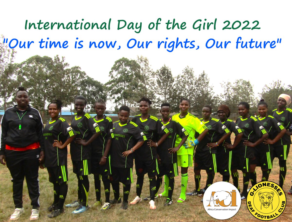 ACI_IMPACT's tweet photo. On the International Day of the Girl. We celebrate G-Lionesses Deaf Football team, who are building  a better future through sports. With adversity, comes resourcefulness, creativity, tenacity, and resilience 
#InternationalDayOfTheGirl2022
#IDG2022 #sportsforconservation https://t.co/2HZpBxwpOm