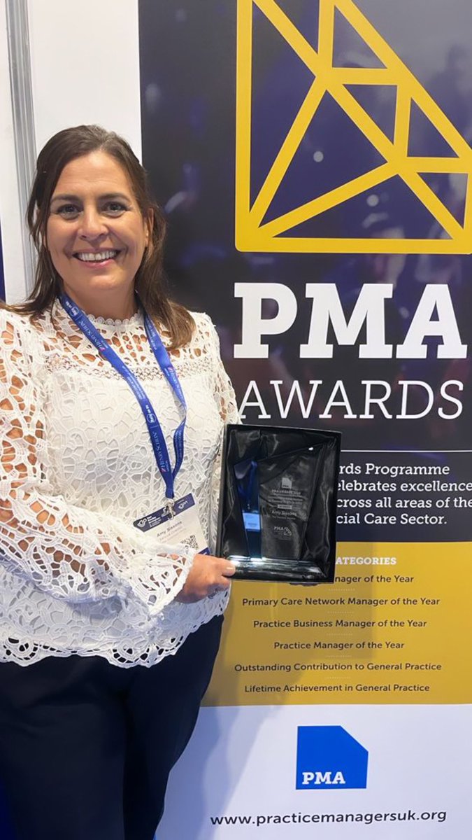UKQualitas's tweet photo. Massive congratulations to our service Director and Partner at The Thornton Practice Amy Sissons for winning the Outstanding Contribution to General Practice #award at the @BestPracticeUK 
We are SO proud of you 

#qualitas #generalpractice #primarycare #Pathwaytopartnership https://t.co/tA6yZRX9O5