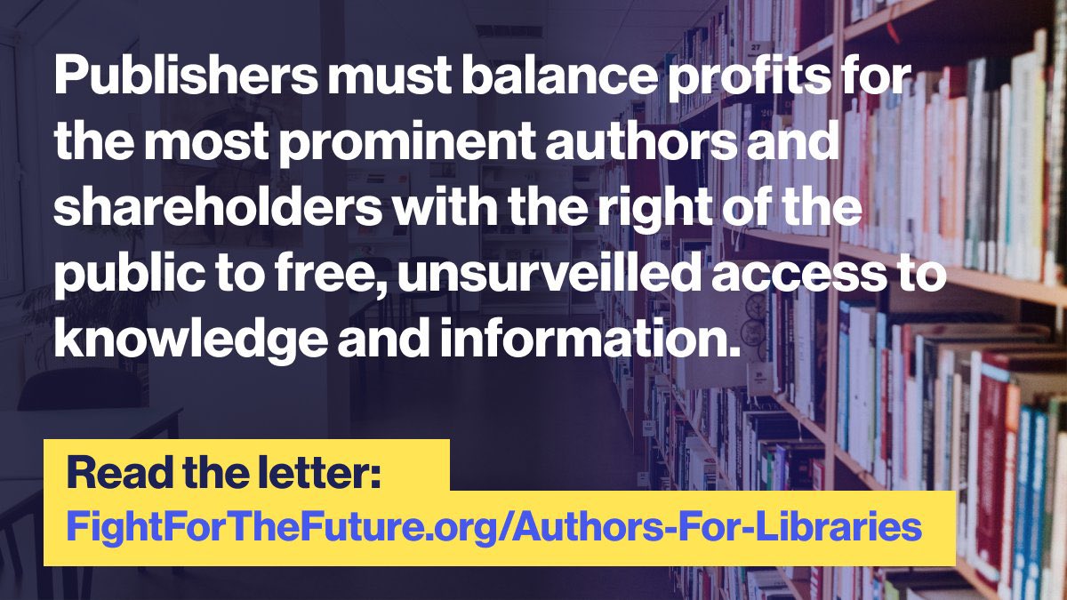 heroicendeavour's tweet photo. Been said before but always bears repeating - a big thank you and round of applause to those authors supporting the @internetarchive! We need to stop thinking about digital libraries in analog copyright terms and seeing #ControlledDigitalLending as a threat! #LibraryLeadersForum https://t.co/dDfk9aVWf3