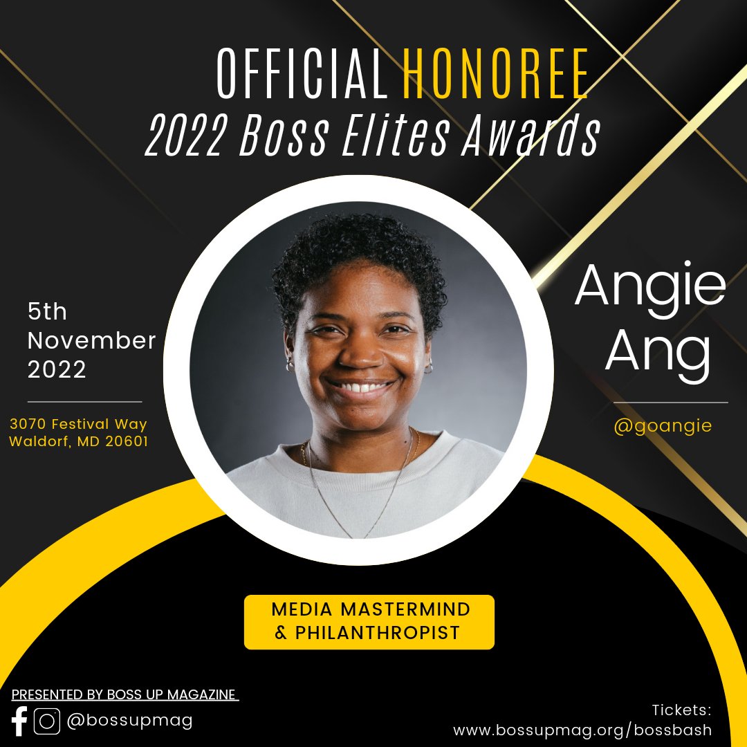 MontagePR's tweet photo. Proud to write this for @bossupmag:
Putting Entrepreneurs in Position: 2022 Boss Elites Awards Honors @AngieAnge #BossBash https://t.co/jgsHESxwHp https://t.co/g5trHP0ZVO