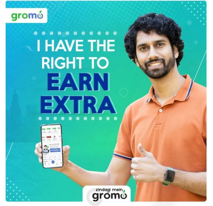 ArruSagi's tweet photo. Exercise your 'Right To Earn' Extra with GroMo. Sell brands and earn attractive payouts. Link in bio.

#GroMo #ExtraIncome #EarnExtra #Earn  #RightToEarn #GroMoApp #GrowWithGroMo #SellAndEarn #DownloadTheApp https://t.co/xe8BZmqaVv