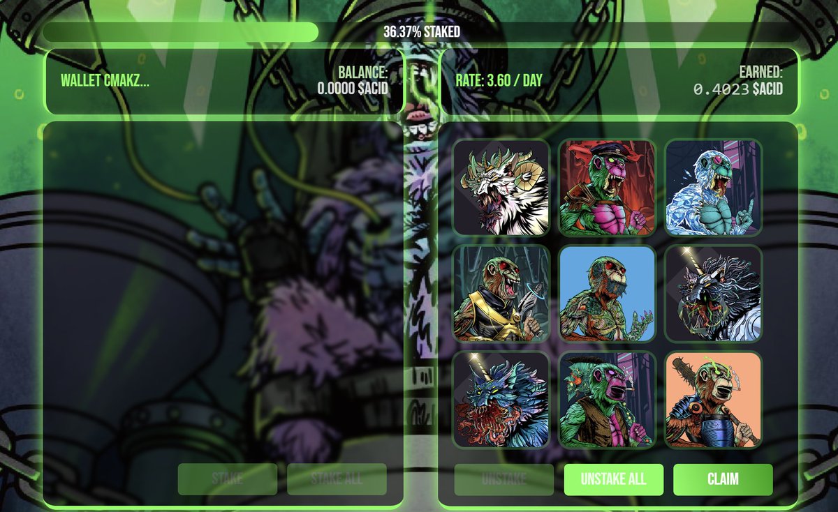 Staking is live. <a href="/AcidMonkeys/">Acid Labs {333%}</a> 

|WHITEPAPER|

acid-lab.gitbook.io/acid-lab/

“$ACID utility x value x circulation. Utilising the Acid Labs resource”