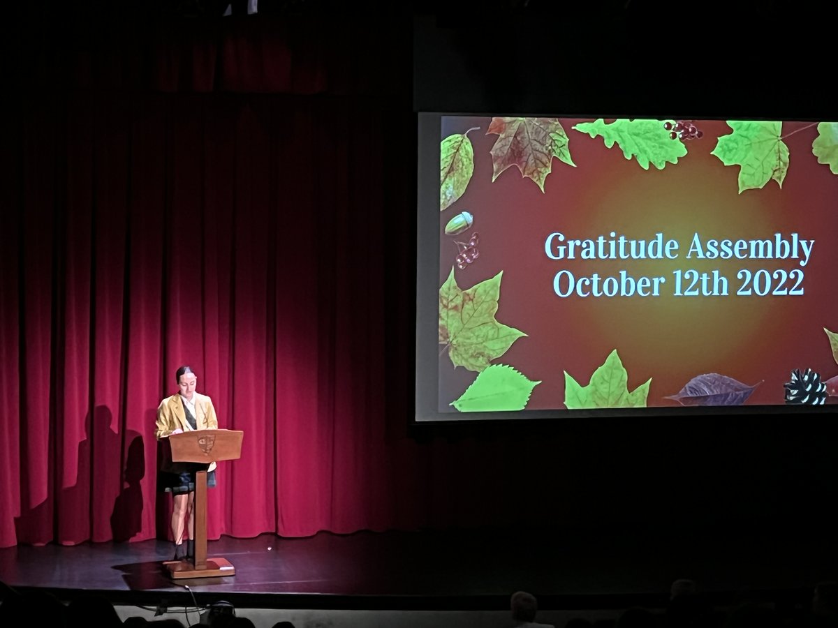YorkHouseSchool's tweet photo. The Senior School took part in a Gratitude Assembly this morning which focused on the history of Thanksgiving with a discussion on what gratitude means to YHS. #myYHS https://t.co/9cc9dHeZzC