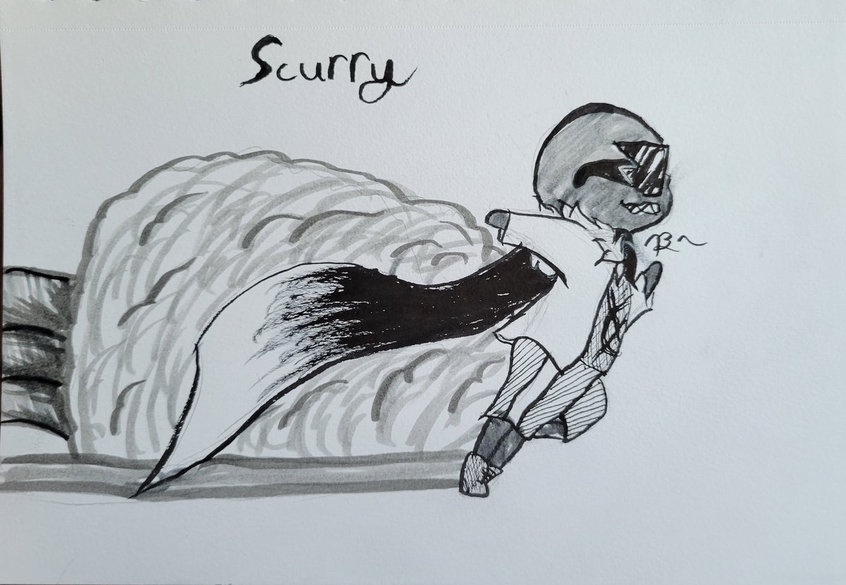 Graphit90234406's tweet photo. Run boy run!
Welp looks like Graphite got himself into some trouble and now has Error on his ass. XD
#undertale #GraphiteSans #Error #inktober2022 https://t.co/CwkpU5SDQ1