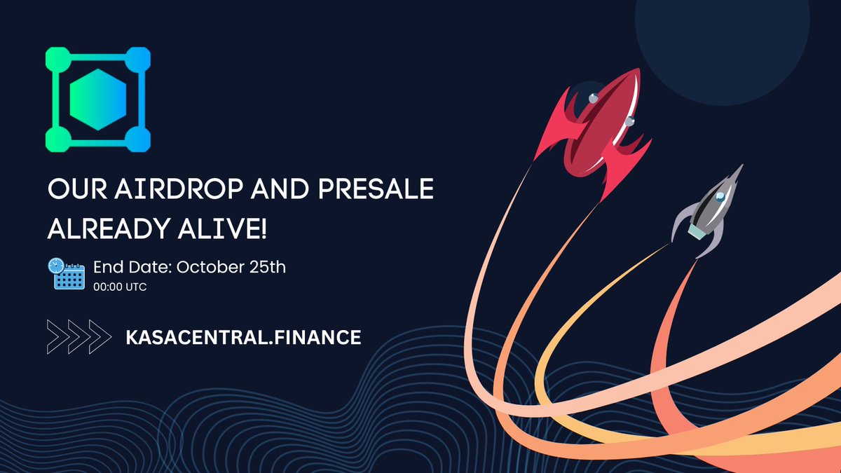 kasacentrals's tweet photo. Heads up #KASACENTRALARMY! 📢

#KASACENTRAL Airdrop and Presale is now live!
🎉

https://t.co/VqHKvpQV6y

----
#Crypto #KASACENTRAL #Airdrops #BSCScan https://t.co/KJmqLrtkOV
