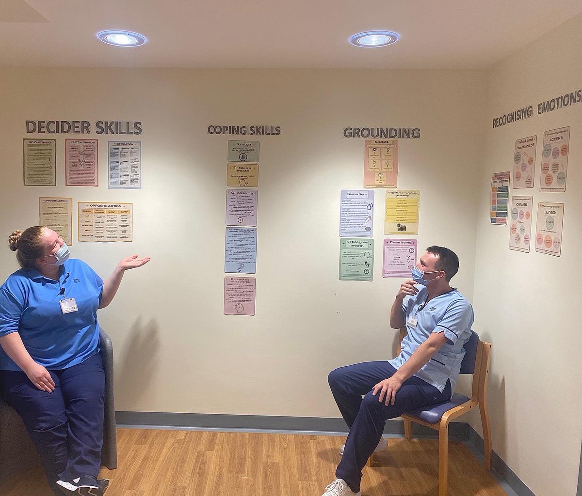 Teammuick's tweet photo. 🧠 COPING SKILLS 🧠 
Here is our fantastic coping skills display made by our DCN Catherine (from scratch!) which are displayed in the quiet room to help patients adopt coping skills during admission, then implement on discharge to maintain wellness!🌟#nhsgrampian #proudtobenhsg https://t.co/TCFwT4sB5H