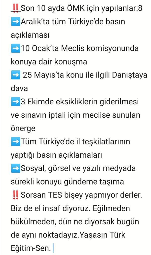 @tuyakirmogol Son iki aya kadar sesi çıkmayanlar şimdi neden hep bir ağızdan aynı türküyü söyler oldular. <a href="/turkegitimsen/">Türk Eğitim Sen</a> yıllardır aynı çizgide devam etmekte. Eğer değişiklik istiyorsanız verin yetkiyi görün etkiyi.