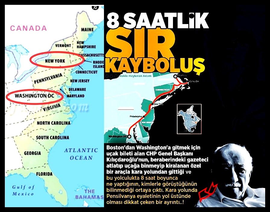 8 saatlik sır kayboluş. Washington ile New York arasında PENSİLVA'NIN olması akla hain Fetöyü getiriyor. Sibel Balaç,#LeventKırca,Gülistan Doku,#intihar Turhan Çömez,Hulki,#deprem,Abdüllatif Şener Ersan Şen