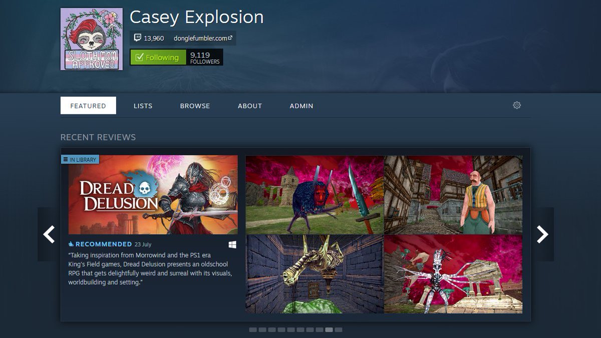 CaseyExplosion's tweet image. I have a pretty whopping 9,119 followers on my Steam curator page, and I think I can get over 10,000 by Halloween if I try, who's up for helping me with this? Come, follow me: bit.ly/3CPjWzm