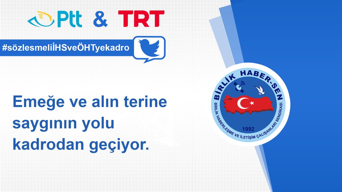 _omerbudak_'s tweet photo. Emeğe ve alın terine saygının yolu kadrodan geçiyor.

#sözlesmeliİHSveÖHTyekadro https://t.co/11WpRxRfdO