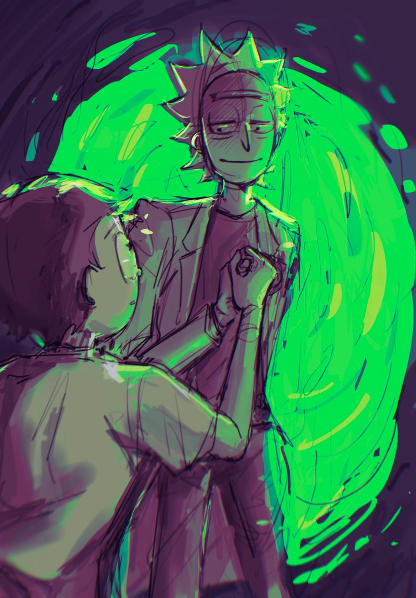 ling18624406's tweet photo. Just you and me,Morty https://t.co/2e19YYIjL7