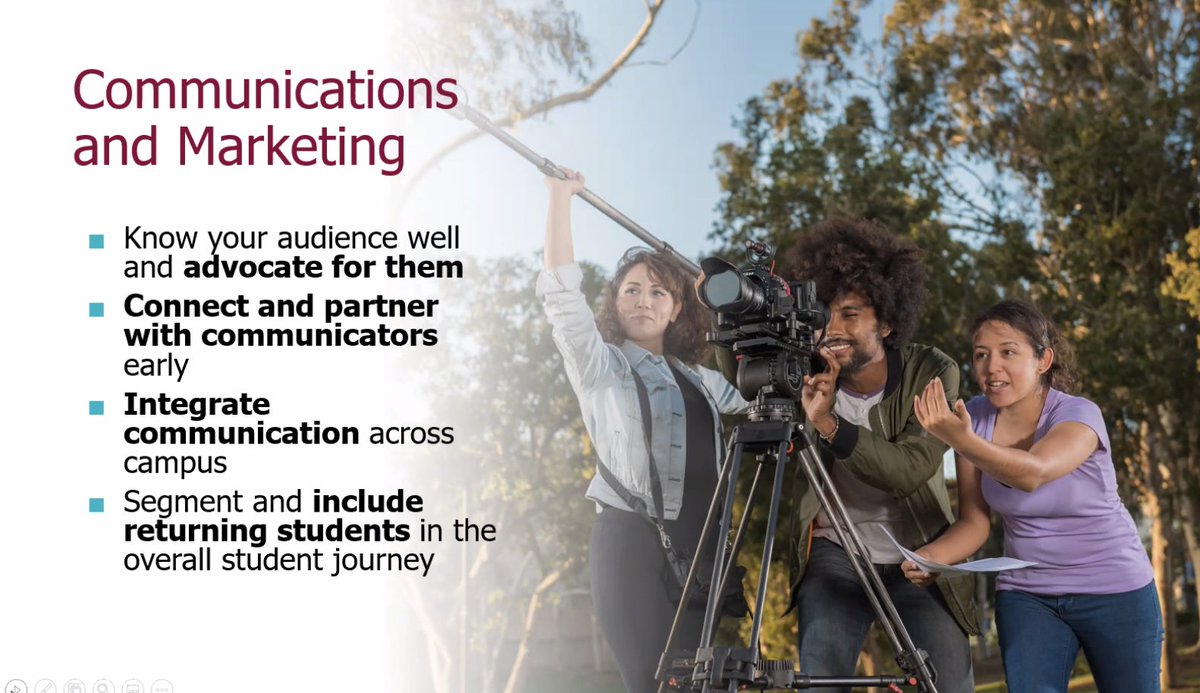 CSU_SuccessNet's tweet image. Thank you to the #CSU @DominguezHills&apos; team who shared some tips in this morning’s plenary on connecting effectively with students for re-enrollment campaigns. #CSUStudentSuccess2022