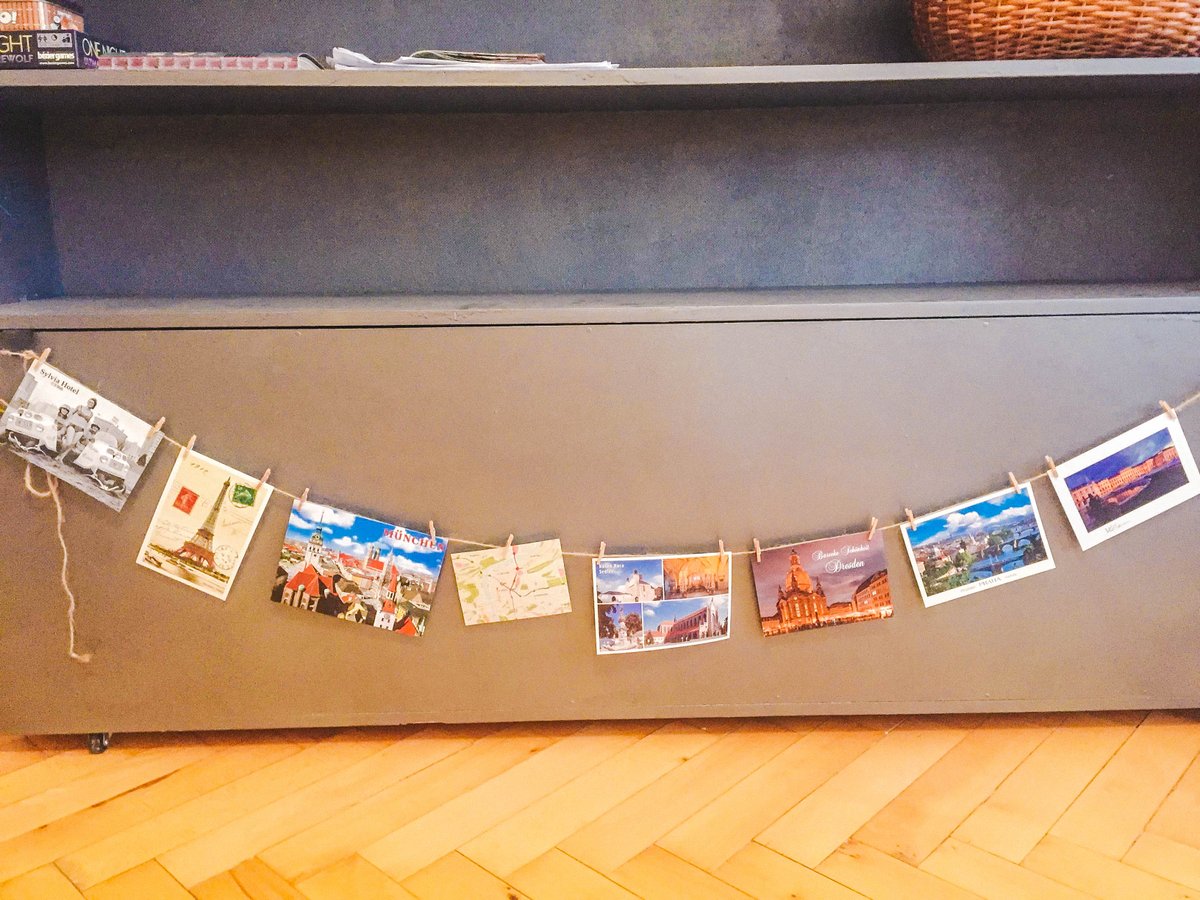 tspadventure's tweet photo. While we were living in Prague we collected magnets and postcards from every place we visited. Now those magnets cover our fridge and the postcards are framed as a collage in our bedroom. Such a fun reminder of our year abroad! https://t.co/98uw2Sx0vm