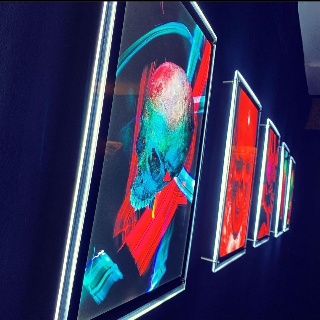 Enlightened and brought to life again. Full circle digital art meets the physical world. #NFTCommmunity #skullart #skulls