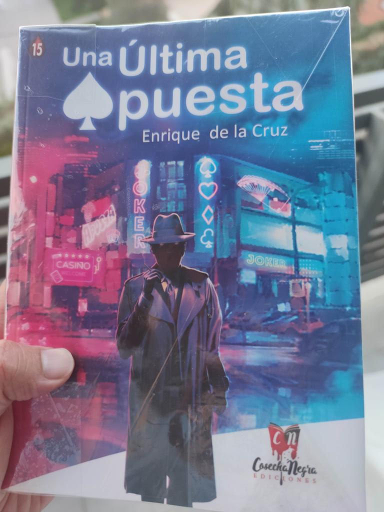 vgonzaescritor's tweet photo. Acabo de terminar de leer «Una última apuesta» publicada en @cosechanegra. Solo os adelantaré que la reseñaré en el #BlogInmisericordes o, lo que es lo mismo, me ha gustado. Muy recomendable. Enhorabuena, @navegante_no. https://t.co/VlsqllC87g