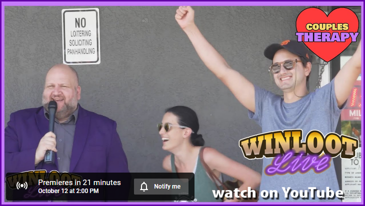 Winloot's tweet photo. 📺
Don't touch that dial!
A  brand new episode of Winloot Live Couples Therapy starts TODAY at 2 pm eastern!

Tune in on YouTube: https://t.co/B27ilWHjU3 https://t.co/SLedfWND1s