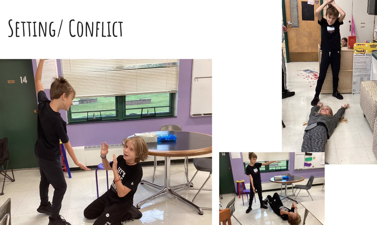 MrsBocian's tweet photo. Students created a tableau to visually demonstrate the story elements for the Nez Perce story of "Coyote and the Monster". They did a great job working together to plan and create the poses. https://t.co/teldWSrStR